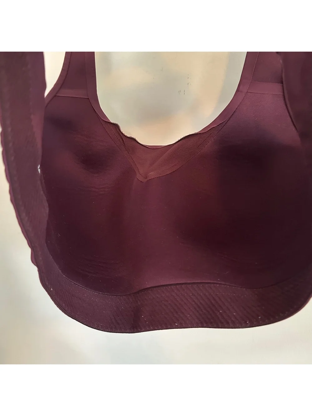 Athleta Advance Sports Bra High Impact Clasp Back Maroon 36C